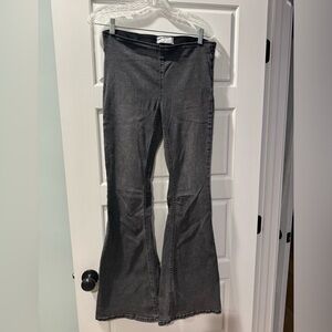 Free People Black denim bell bottoms size 29
